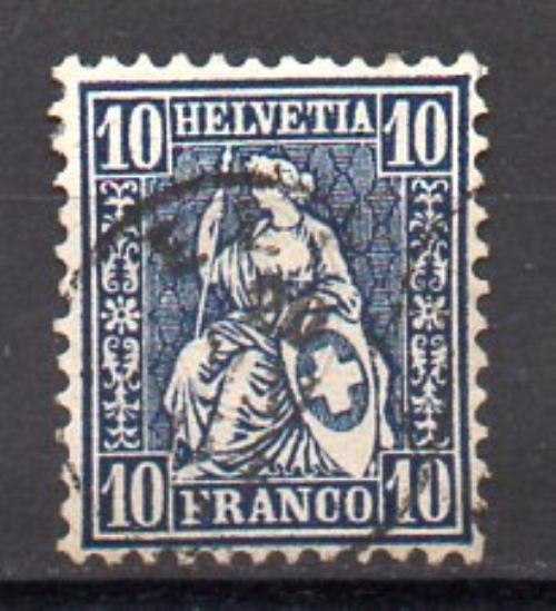 Suiza Año 1862 Nº 36 (o)